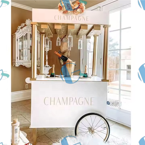 <span class=keywords><strong>2025</strong></span> מפעל מחיר חתונה שמפניה עגלת קניות אירועים קישוט אביזרים ממתקים ועגלת בר עבור שירות מזון - Product Image 2