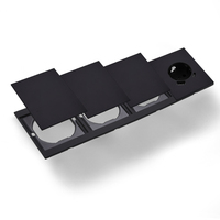 Interruptores y Enchufes de Pared WESA Ultrafinos con Botón Pulsador EU de 1/2/3 Vías con Enchufe USB Tipo C, Combinación Libre, Diseño Moderno de Lujo