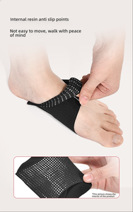 Semelles orthopédiques épaissies en silicone et élasthanne pour soutien de la voûte plantaire, adaptées aux pieds plats, à la supination du <span class=keywords><strong>pied</strong></span> et au soutien de la voûte plantaire élevée, et pour la correction de la déformation du <span class=keywords><strong>pied</strong></span>. - Product Image 3