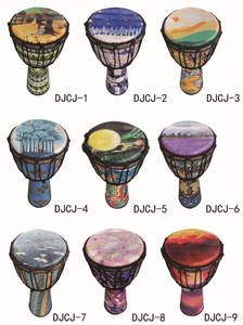 <span class=keywords><strong>Djembe</strong></span> pré-accordé - Pas besoin de le tuner - Tambour à main de 8,5 et 10 pouces avec peau de chèvre - Instrument de percussion africain traditionnel - Product Image 5