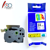 Bande adhésive forte de cassette d'étiquette TZc-S151 Tzc-S251 Tzc-S651 teS951 24mm pour l'imprimante de frère