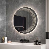 Miroir intelligent LED moderne CORELEAD M2004-Milan Magic pour hôtel, miroir de salle de bain éclairé, couleur RGB, tactile intelligent