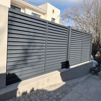 Panneau de clôture en alliage d'aluminium pour la sécurité et l'intimité, anti-escalade, facilement assemblable, écologique, antirouille et résistant au vent, vente en gros
