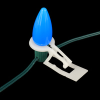 Clip en forme de O pour ampoule PP C9, clip durable et robuste, support pour guirlande lumineuse de Noël, décoration de guirlande lumineuse extérieure, clips C9 robustes