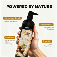 Après-shampoing nourrissant au gingembre 900ml, riche en extraits de plantes biologiques, réparation profonde des cheveux abîmés et amélioration de la brillance et de l'élasticité