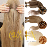 Extensions de cheveux vietnamiens Remy colorées à pointe en U, fabriquées au Vietnam, avec pointes à double tirage, à la kératine, toutes couleurs disponibles