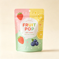 Sachets refermables en plastique de qualité alimentaire avec fermeture éclair et trou de suspension pour bonbons et aliments pour animaux, imprimés sur mesure, vente en gros