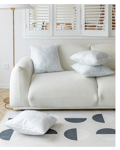 Cuscino Decorativo Quadrato Morbido e Confortevole Imbottito in 100% Cotone per Divano, Letto, Soggiorno e <span class=keywords><strong>Arredamento</strong></span> Casa - Product Image 4
