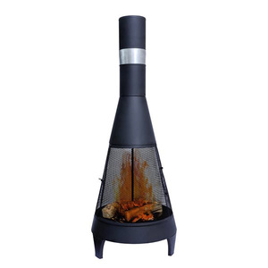 Chimeneas de Jardín de Acero al Carbono, Fáciles de Montar, para Exteriores, <span class=keywords><strong>Chimenea</strong></span> Grande para Leños - Product Image 2