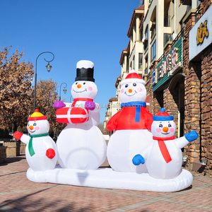 Muñeco de Nieve Inflable de 9 Metros con Luces LED, Juguete Familiar <span class=keywords><strong>para</strong></span> Navidad <span class=keywords><strong>2022</strong></span>, Regalo <span class=keywords><strong>para</strong></span> Niños, Decoración Navideña - Product Image 6