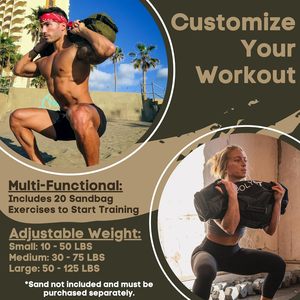 Free Sample Yes4All Heavy Duty Workout Sandbags for Training Fitness Exercise <b>Weight</b> Training Strongman 50-200LBS Sandbag - Product Image 6