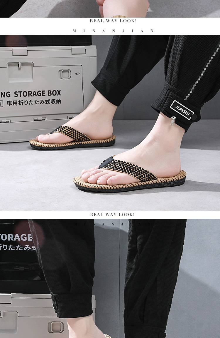 Trend Summer Men Casual Shoes Outside Anti-slip Wear-resistant Slippers Clip Feet Beach Flip-flops Men