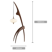 Lampadaire LED moderne nordique pour salon chambre chêne décoratif support d'angle Vertical E27 Simple créatif personnalisé