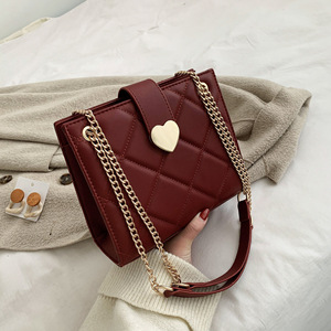 Nuevo Bolso de Mano Moderno y a la Moda con Cierre de Corazón, de Cuero PU, Bonito Bolso Cruzado para Chicas, Bolsos de Mano de Lujo para Mujer de Buena Calidad - Product Image 1