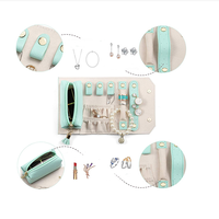 Sac de rangement pour bijoux léger, petit sac de voyage pour bijoux, pour colliers, boucles d'oreilles, bagues