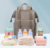 Sac à langer pour bébé en nylon HAIBOWY OEM ODM, grande capacité, sac à dos de voyage, imperméable, élégant, sac de maternité