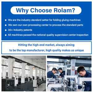 Machine de collage se pliante automatique de Rolam 1200AC collant avec le convoyeur de 1m - Product Image 3
