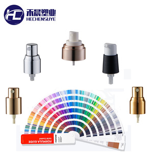 Tête de pompe en aluminium électroplaqué type bec de canard, 18-24 dents, pour emballage cosmétique avec traitement de surface par peinture pulvérisée - Product Image 2