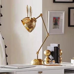 New Design Decor Creative <b>Rabbit</b> Iron Light Bedroom Bedside Study Vertical Table <b>Lamp</b> for Study Desk - Product Image 2