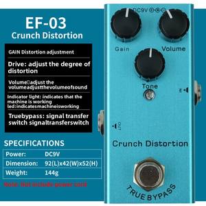 Mini-E-Gitarren-Effekt pedal Zehn Effekte Metall Hot Item Cross-Border Analog Delay Equalizer Distortion Overdrive Fuzz - Product Image 5
