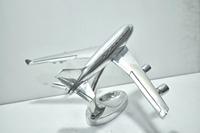 Décoration de table en forme d'avion plaqué argent pour vitrine et aménagement intérieur – Vente en gros