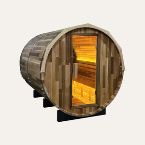Sauna Panorámica Tipo Domo de Cedro Rojo para 4-6 Personas, con Estufa de Leña para Exteriores, Vapor Seco de 9KW y Beneficios para la Salud - Product Image 2