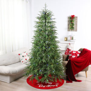 SHUANGYUAN luxe Arvore De Natal artificiel doux PE arbre De noël Led PRE-LIT arbre De noël LED vert Arbol De Navidad - Product Image 1