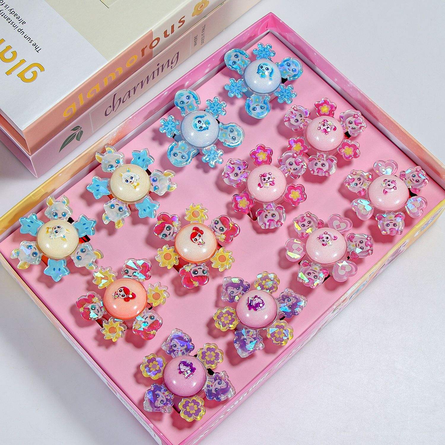 1 piece of Wonderful Cute Snap Ring (Light - Up Version)