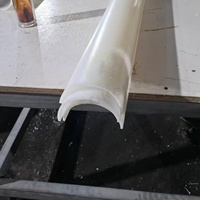Gouttière semi-circulaire en PVC modifié par impact, haute pression, durable, anti-corrosion, pour l'entretien des pompes industrielles et la gestion des déversements, CE/TUV