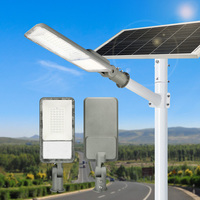 KCD 1500 Watt 2000w Lampe solaire de rue LED intelligente à haut lumen pour extérieur, alimentée par cellule, 200 watts, avec capteur de mouvement