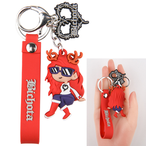 2024 los más nuevos regalos de Feliz Año Nuevo Sneaker Cute Cartoon 3D Tiger Dolls PVC llavero de goma encanto llavero con lindo animal - Product Image 1