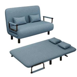 Moderne metalen vouwbank, relaxfauteuil, opbergbank, multifunctioneel, om te bouwen, woonkamermeubilair, lunchpauze, ruimtebesparend - Product Image 1