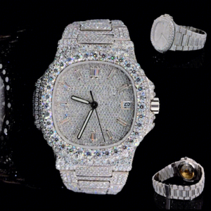 Wholesale <b>Sport</b> Luxury Stainless Steel <b>Watch</b> <b>Men</b> Women Designers Hip Hop VVS D Colour Moissanite Automatic Mechanical Iced - Product Image 1