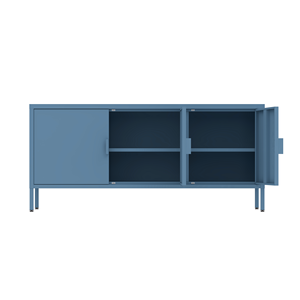 Metal Storage Sideboard Cabinet Living Room Blue 3 Door <strong>TV</strong> Buffet Steel Furniture <strong>for</strong> Modern Living Room Storage - Product Image 5