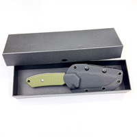 Couteau de camping multi-usage de haute qualité pour l'extérieur, lame droite compacte 14c28n 60-61HRC avec manche G10 pour le bricolage et l'OEM