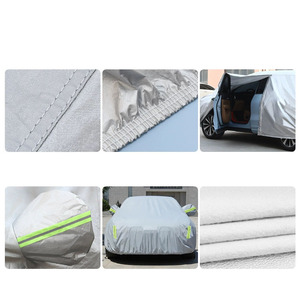 Funda para Auto <span class=keywords><strong>de</strong></span> PEVA y Algodón, Impermeable, con Protección UV del 99% y Rechazo <span class=keywords><strong>de</strong></span> IR del 90%, Acabado Brillante, para Exteriores, Venta al Por Mayor - Product Image 4
