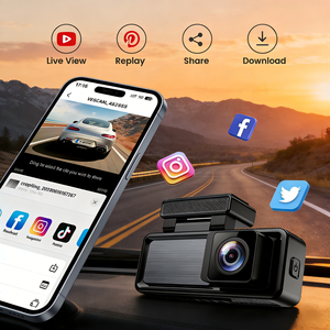 Dash Cam 4K Dual Lens Loop Recording WiFi MicroSD 3.2inch Screen GPS Car Black Box DVR APP Playback Custom Logo - Product Image 3