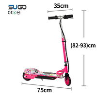 Toptan 50kg Taşıma Kapasiteli Çocuk Elektrikli Scooter 8-10km/s Maksimum Hız PU Tekerlekler Kayışlı Tahrikli Günlük Kullanım İçin E-Scooter