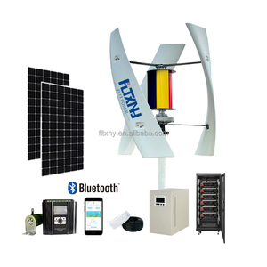 Système d'énergie éolienne solaire fabriqué en Chine, 1KW 3KW 5KW 10KW, générateur éolien vertical VAWT, kit éolien pour usage domestique, prix compétitif - Product Image 4
