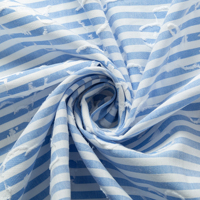 Tissu en polyester et coton jacquard personnalisé à rayures découpées et teintes en fil, idéal pour les vêtements féminins, les chemises, les robes et les jupes pour enfants