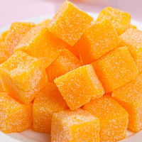 Bonbons gélifiés moelleux à la saveur mangue de haute qualité, délicieux bonbons fruités, friandises, collations