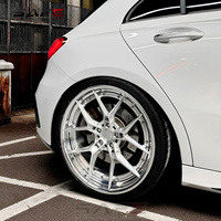 Jantes en alliage forgé sur mesure en 2 parties, finition argent poli, 18, 19, 20 pouces, 5x112 pour Mercedes W177 W118 CLA45 AMG C63 C43 CLS W204 W218