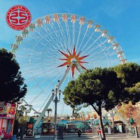 Rueda de la Fortuna con Cabina Climatizada para Parque de Atracciones, Atracciones Navideñas, Rueda de la Fortuna para Feria en Venta
