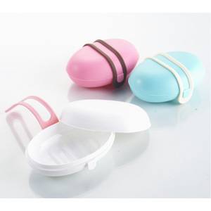 Portable Travel <b>Soap</b> Box Oval Shape Leak Proof Lid <b>Mini</b> For Bags PP Material - Product Image 1