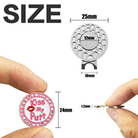 Accessoires de golf personnalisés avec logo, marqueurs de parcours de golf en alliage de zinc personnalisés, durables et légers avec logo