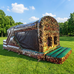 Winsun Parcours d'obstacles gonflable commercial spécial enfants camouflage, Château en PVC sans plomb et ignifuge, Vente chaude - Product Image 1