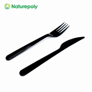Customizable In Style and Logo Disposable Cutlery Flatware Sets Forchette Plastic Spoons Forks and Knives Utensils