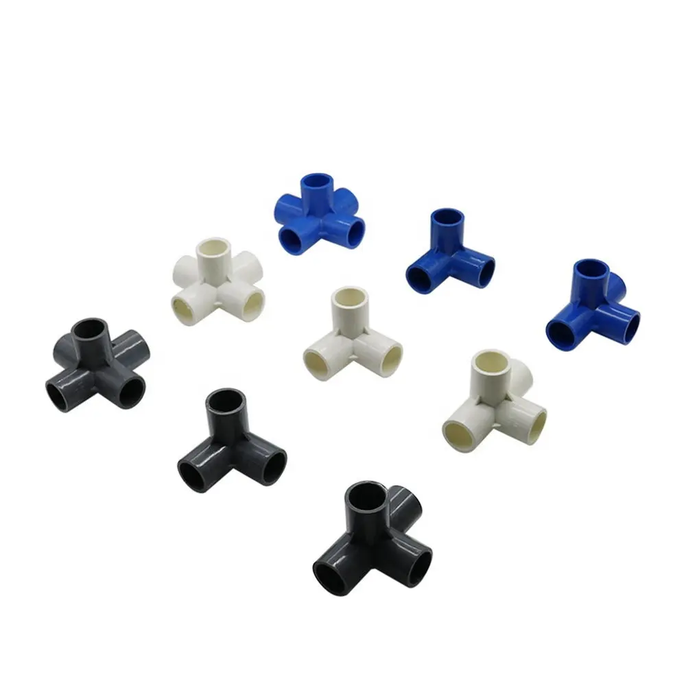 Inside diameter 20mm 25mm 32mm 3 way 4 way 5 way Plastic PVC Connector Water Tube Pipe Fittings Joint Adapter