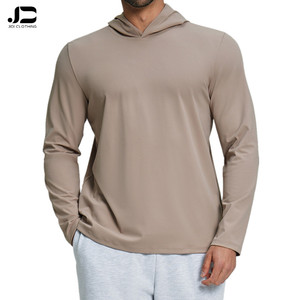 Camiseta Deportiva para Hombre, para Fitness, Ocio, Transpirable y Agradable al Tacto, con Capucha y Mangas Largas, para Viajes Diarios, Caminatas por la Ciudad y el Hogar - Product Image 1