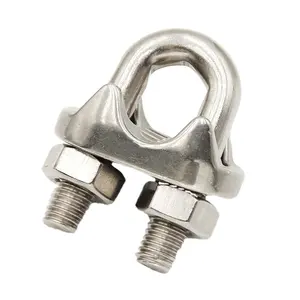 Selling Factory U Bolt Type Electric Cable Connector Clamp Stainless Steel Wire Rope Clip